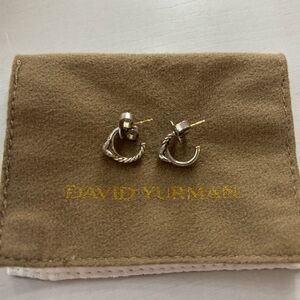 David Yurman Petite X Hoop Earrings